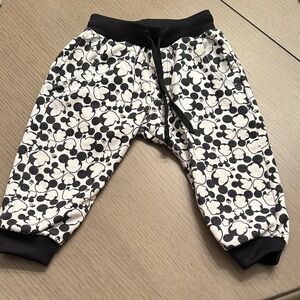 Kids Black and White Patterned Joggers